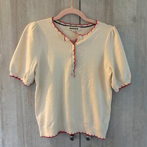 Boden Pru Scallop Trim t-shirt